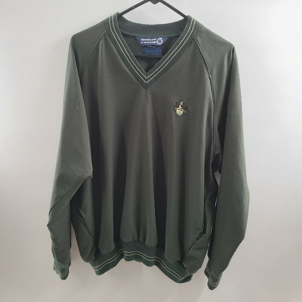 Sunderland Of Scotland‎ Original Ladies  Classic Pullover Olive Green Size Large